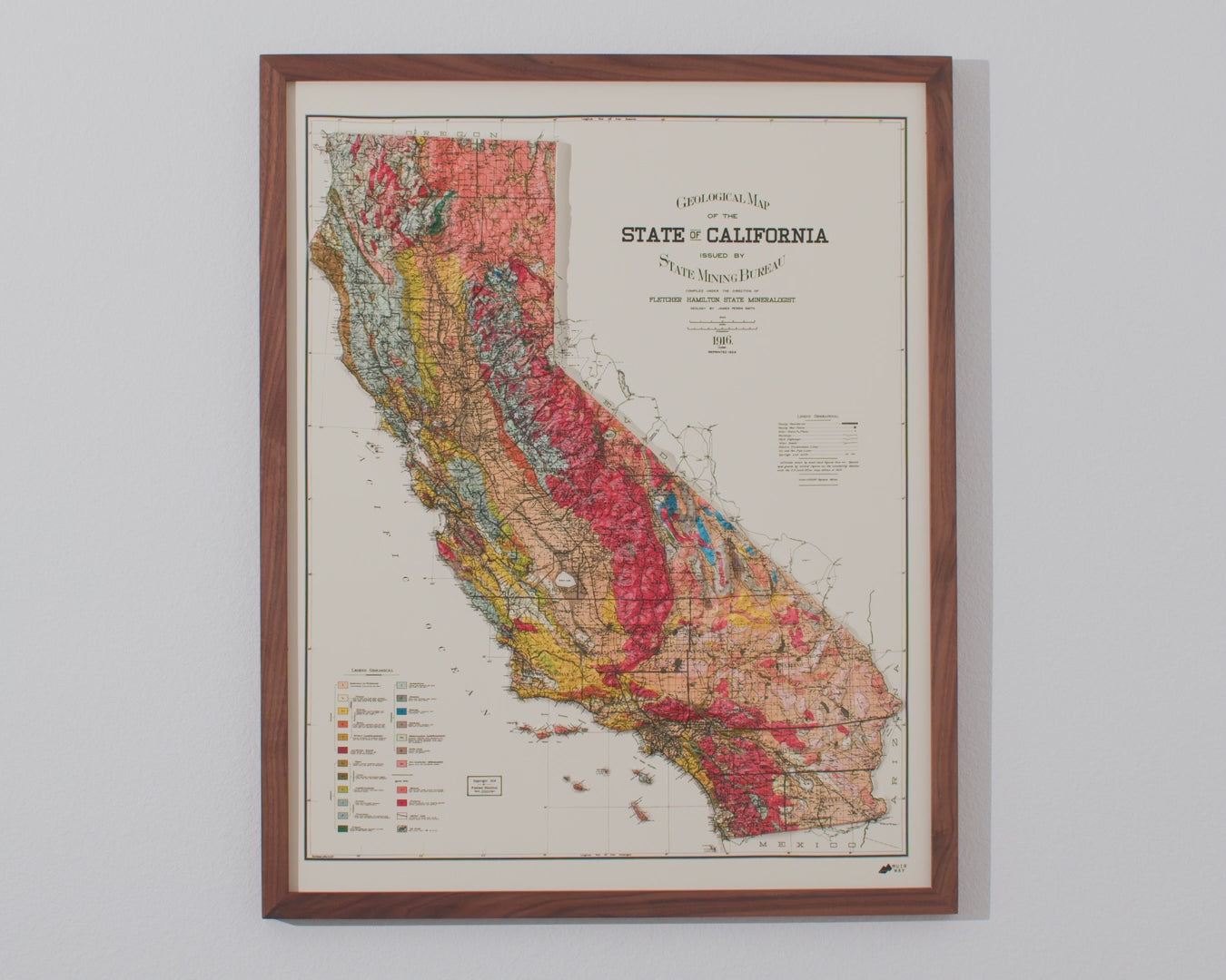 California Map | 3D Topographical Map | 3D Relief Map | selling Wooden Frame