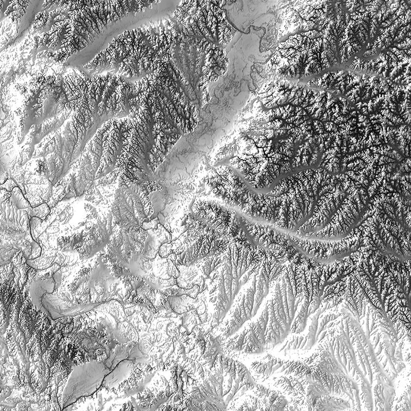 Alabama Elevation Map - Muir Way - Elevation