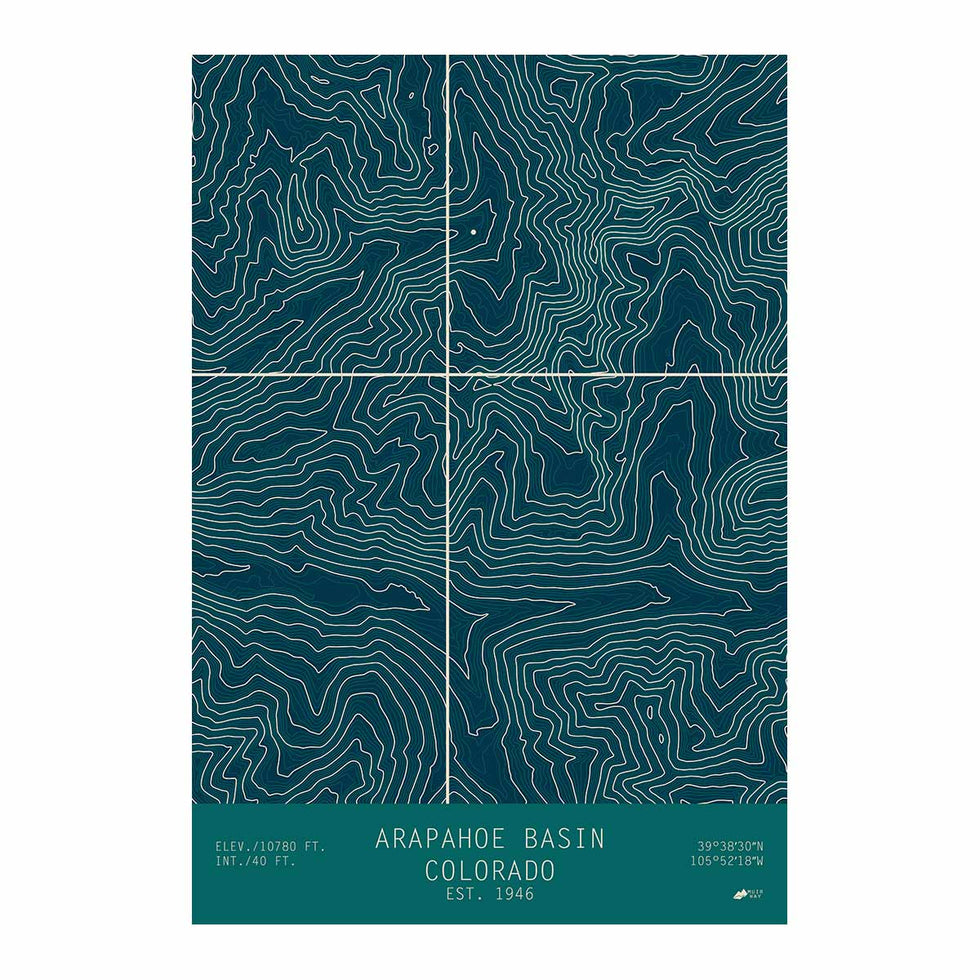 Topographic Maps of Mountains | Colorado, Utah, & More – Muir Way