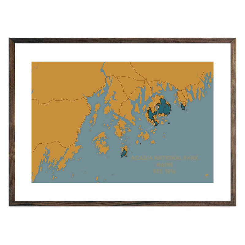 Acadia National Park Map - Muir Way - National Park