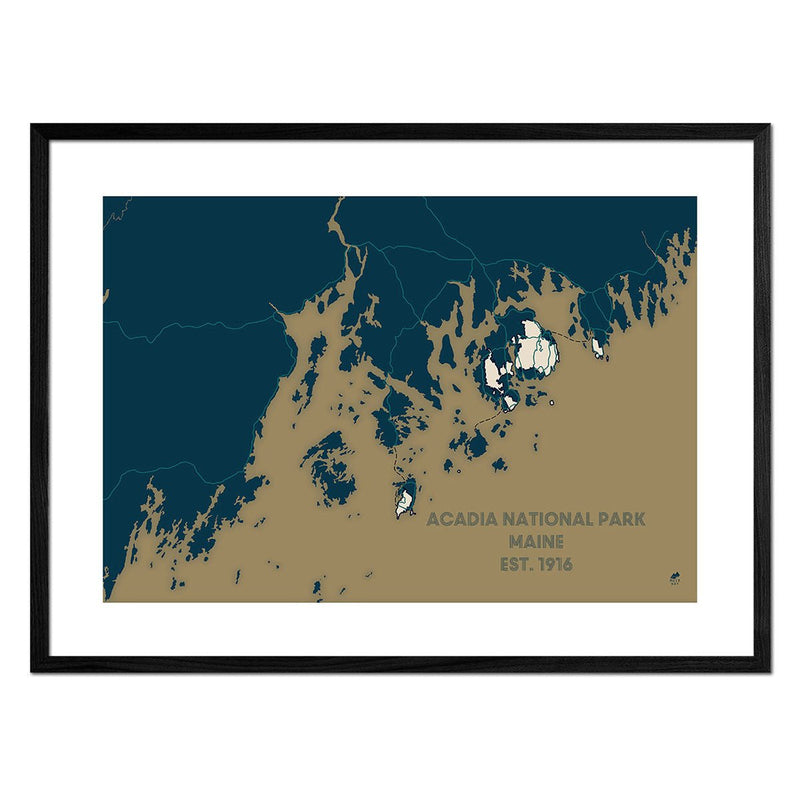 Acadia National Park Map - Muir Way - National Park