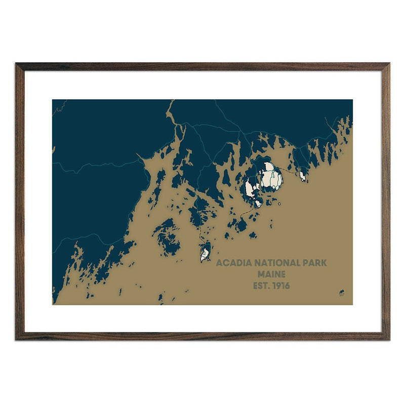 Acadia National Park Map - Muir Way - National Park