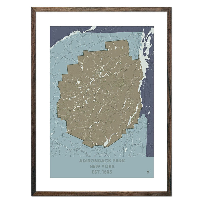 Adirondack Park Map - Muir Way - National Park