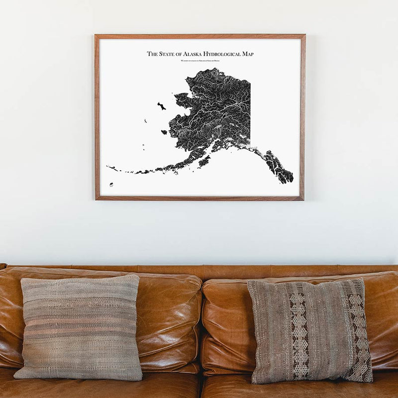 Alaska Hydrological Map - Muir Way - Hydrology