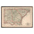 Vintage Map of Alabama, Georgia, South Carolina and Florida 1883