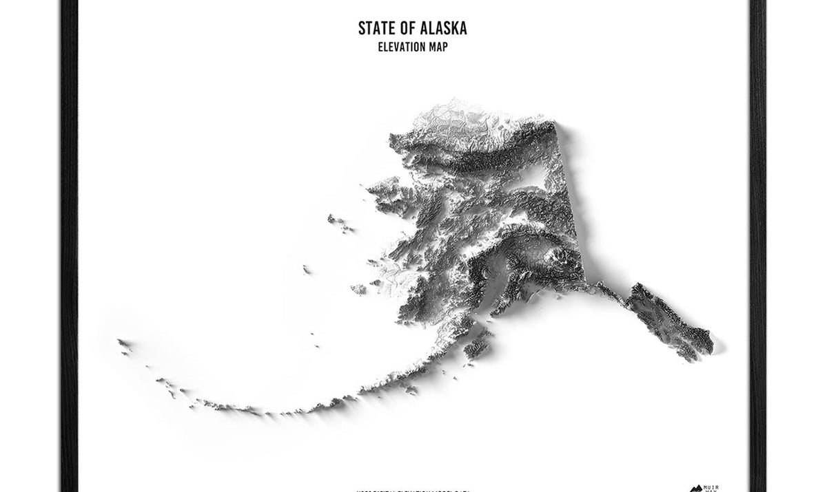 Alaska Relief Map