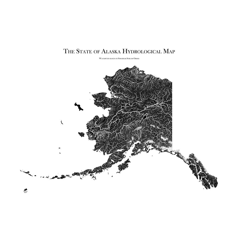 Alaska Hydrological Map - Muir Way - Hydrology