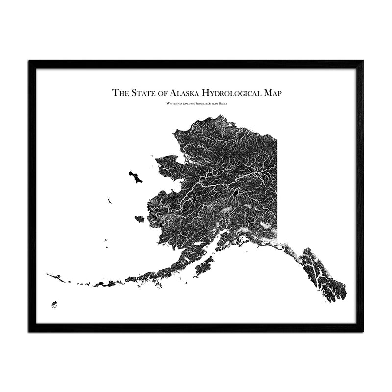 Alaska Hydrological Map - Muir Way - Hydrology