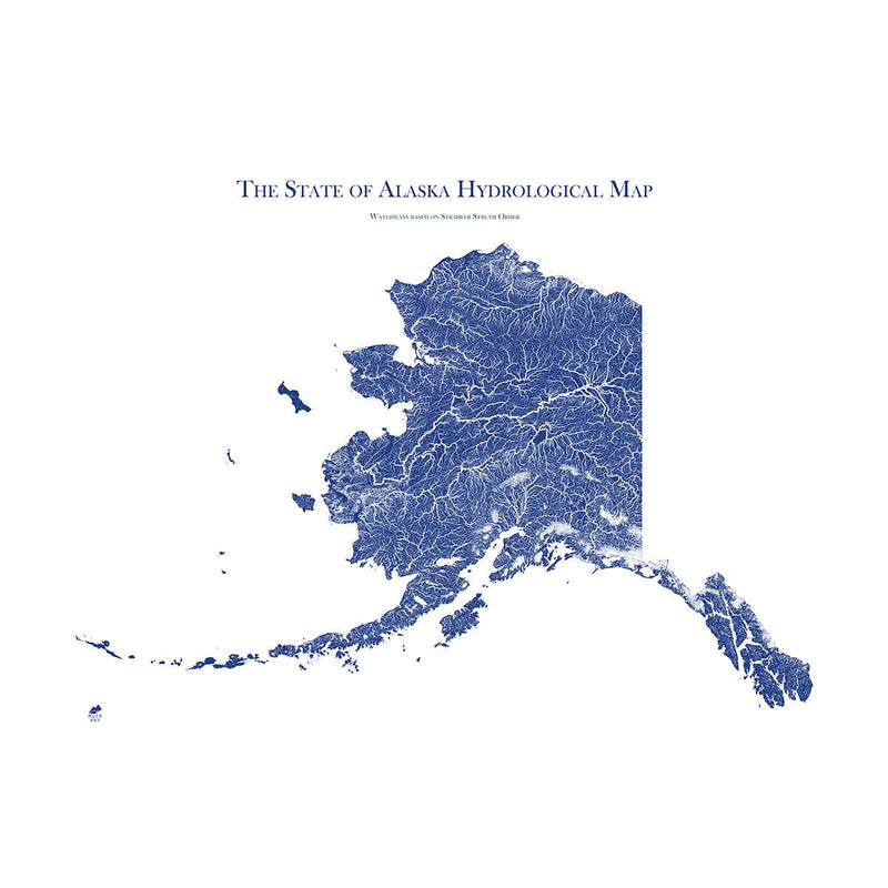 Alaska Hydrological Map - Muir Way - Hydrology