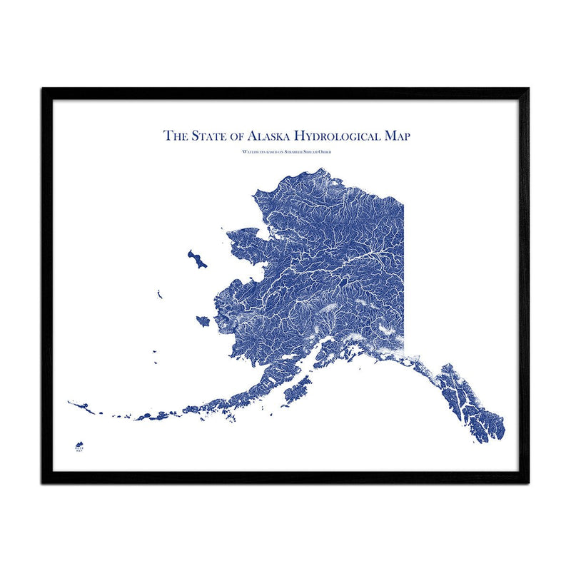 Alaska Hydrological Map - Muir Way - Hydrology