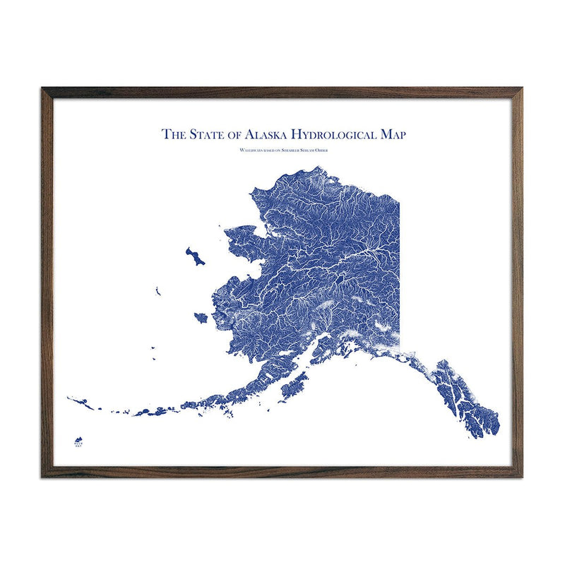Alaska Hydrological Map - Muir Way - Hydrology