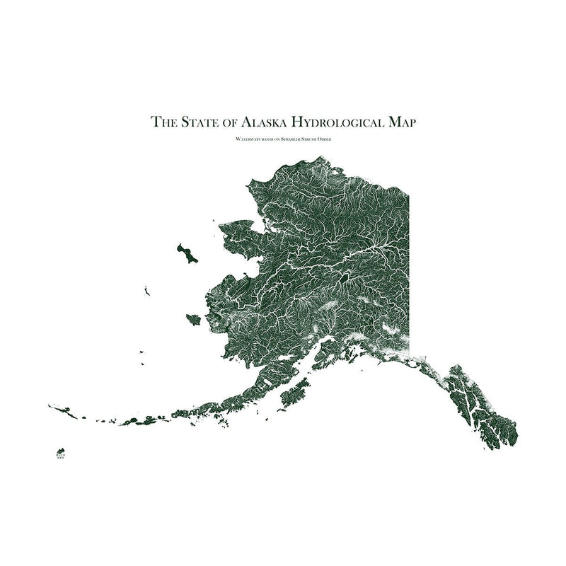 Alaska Hydrological Map - Muir Way - Hydrology