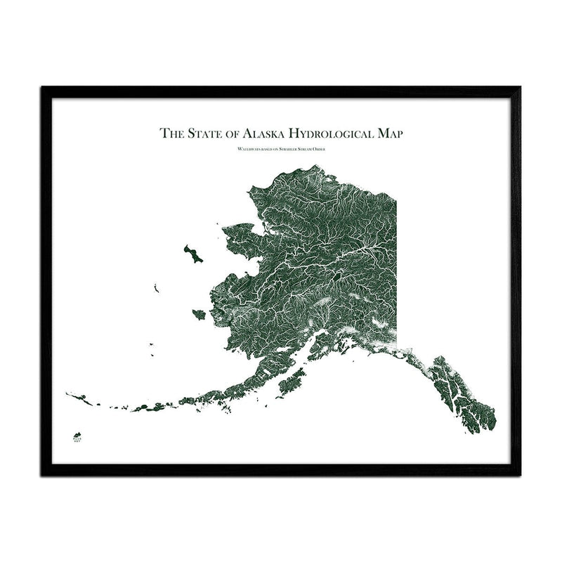 Alaska Hydrological Map - Muir Way - Hydrology