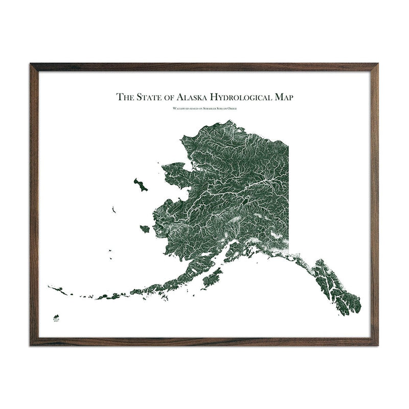 Alaska Hydrological Map - Muir Way - Hydrology
