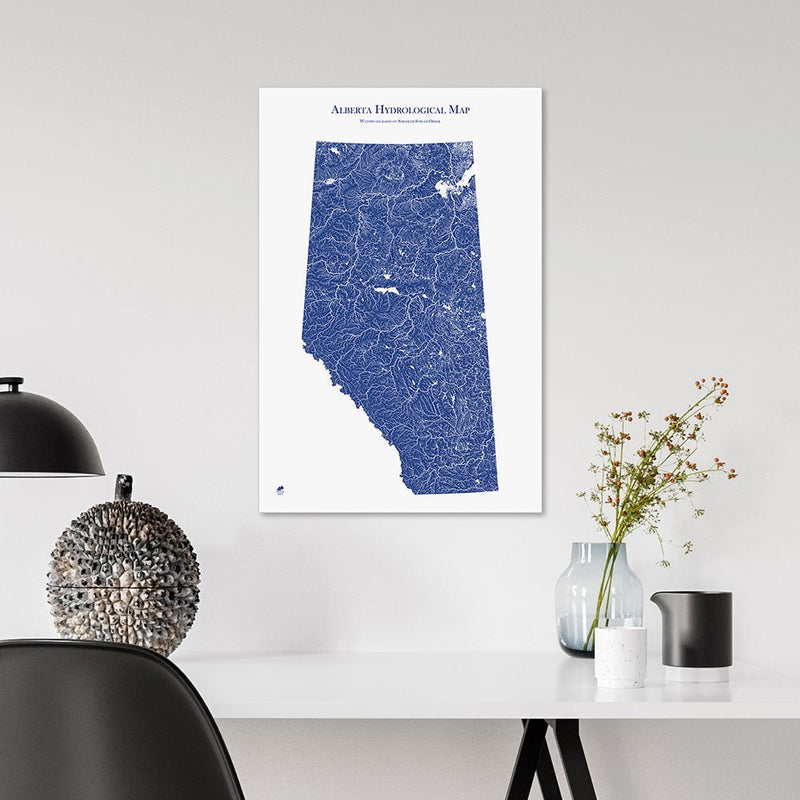 Alberta Hydrological Map - Muir Way - Hydrology