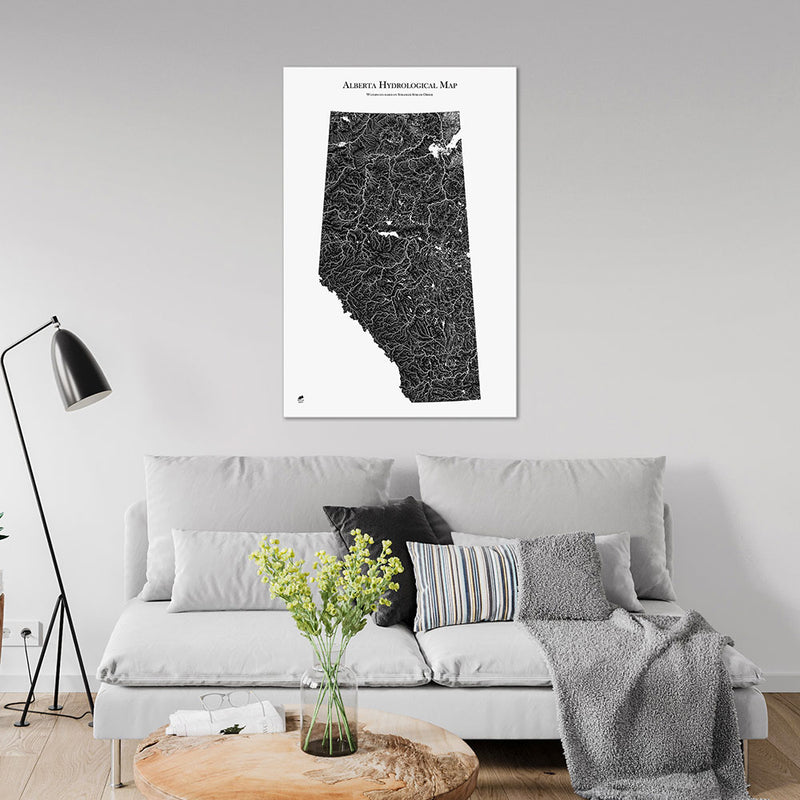 Alberta Hydrological Map - Muir Way - Hydrology