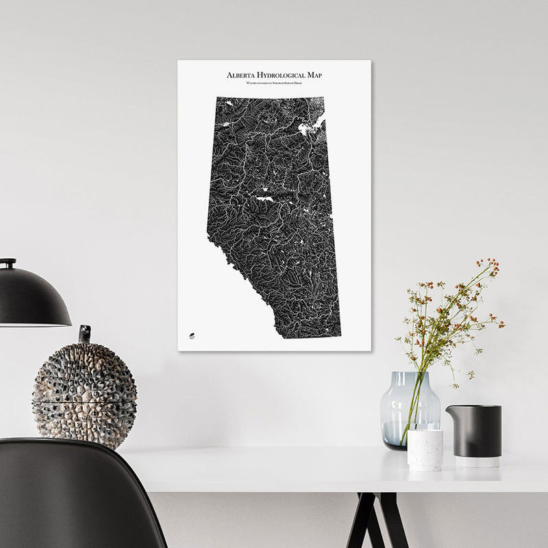 Alberta Hydrological Map - Muir Way - Hydrology