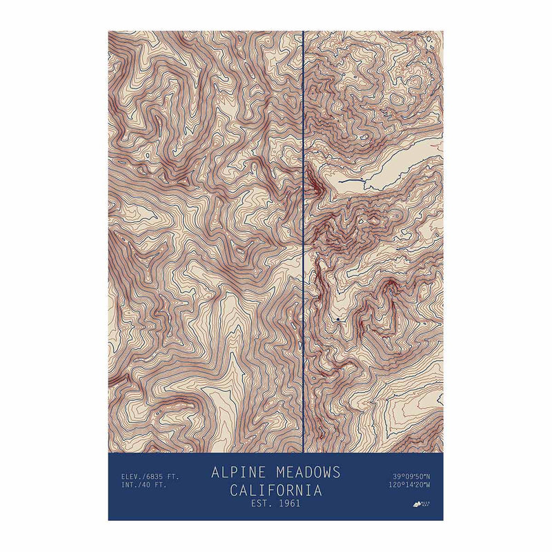 Alpine Meadows, California - Muir Way - TOPO Series