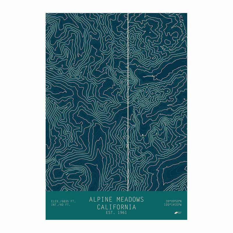 Alpine Meadows, California - Muir Way - TOPO Series