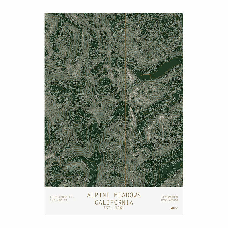 Alpine Meadows, California - Muir Way - TOPO Series