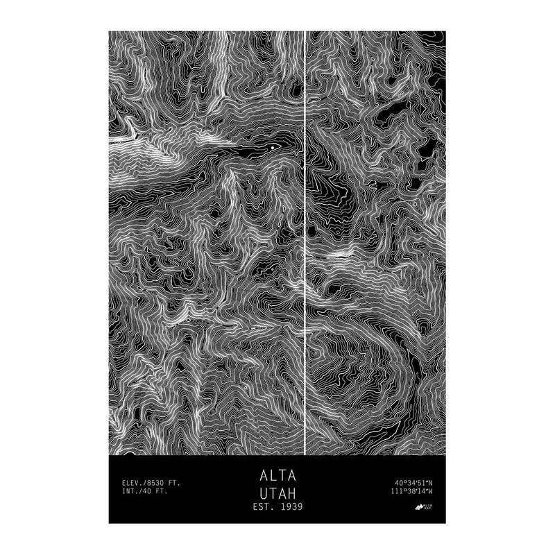Alta, Utah - Muir Way - TOPO Series
