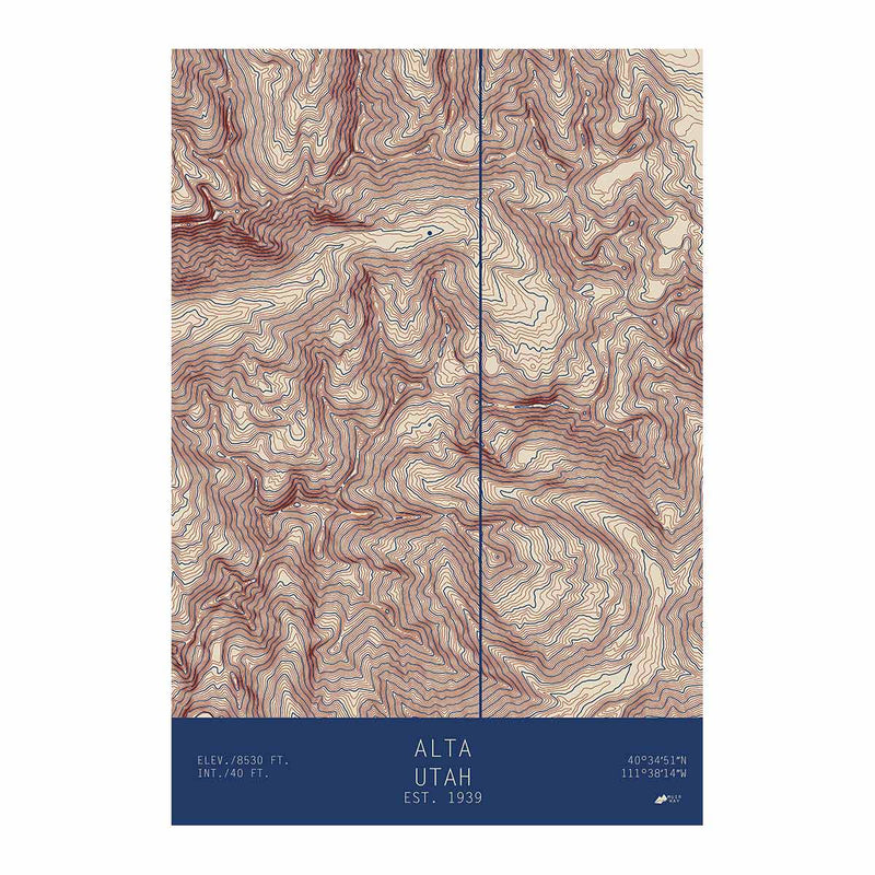Alta, Utah - Muir Way - TOPO Series