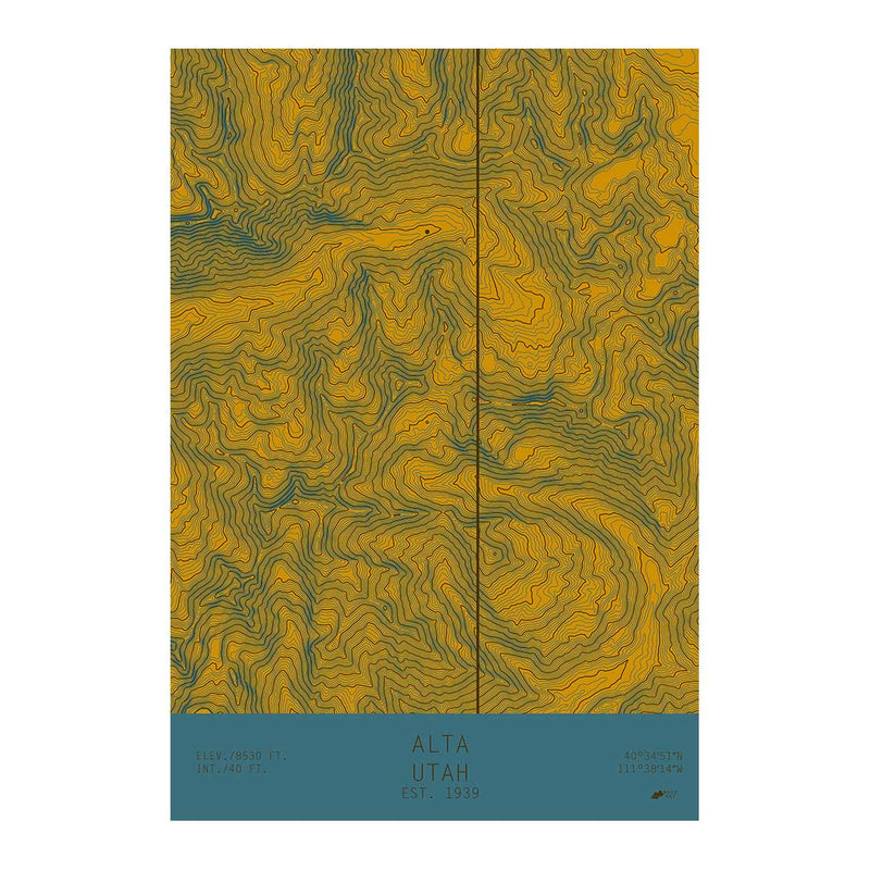 Alta, Utah - Muir Way - TOPO Series