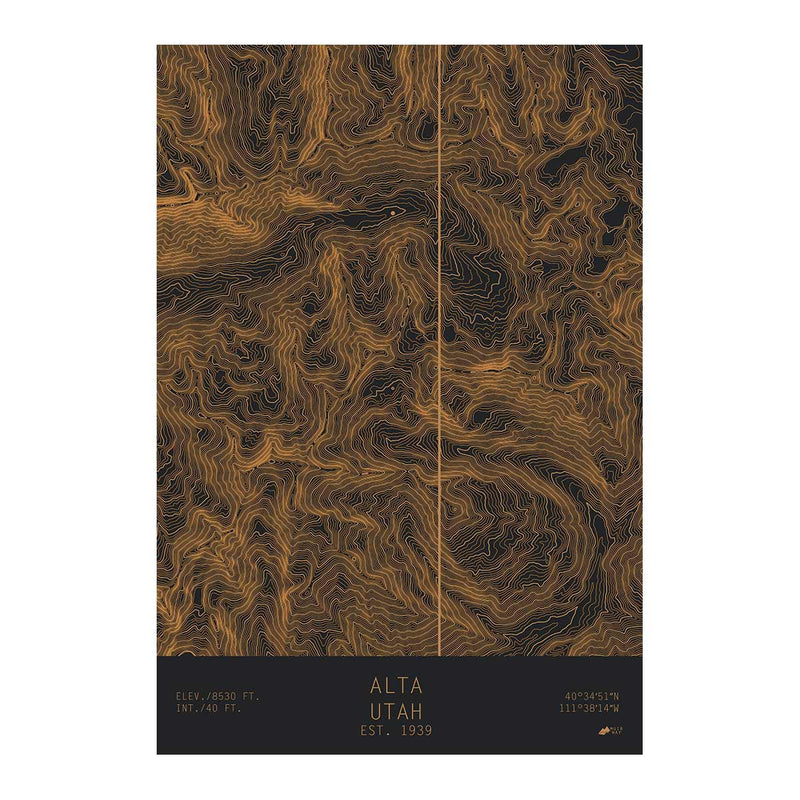 Alta, Utah - Muir Way - TOPO Series