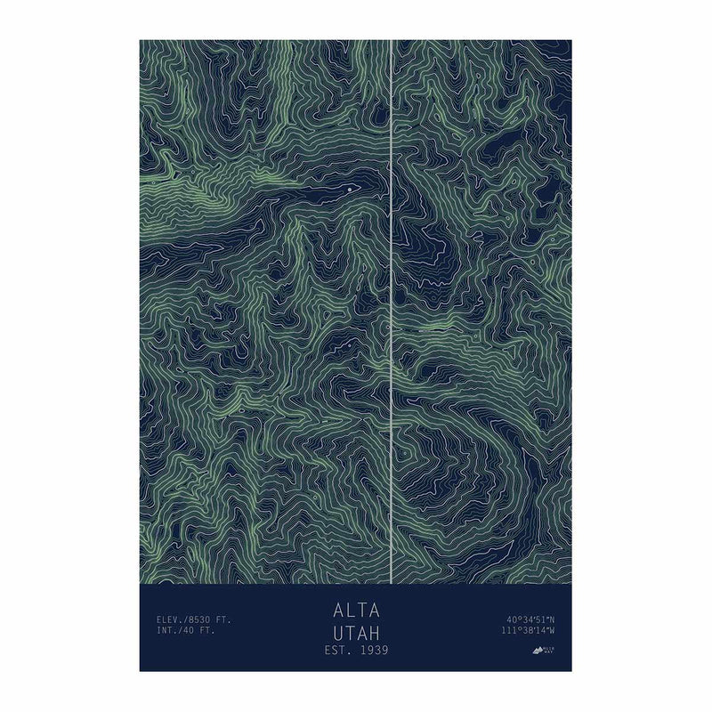 Alta, Utah - Muir Way - TOPO Series