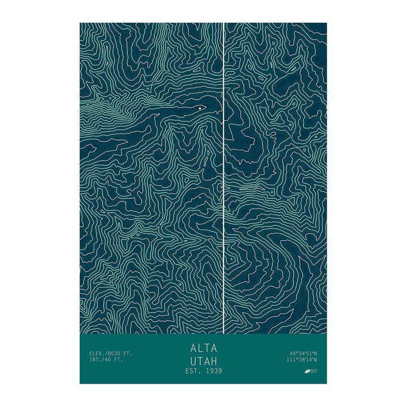 Alta, Utah - Muir Way - TOPO Series
