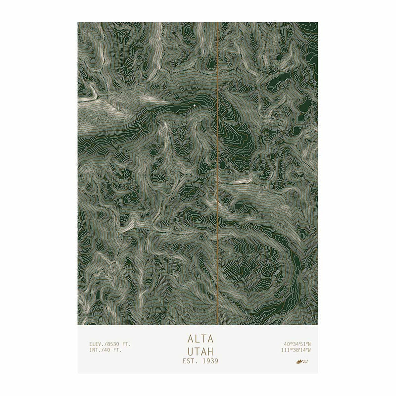 Alta, Utah - Muir Way - TOPO Series