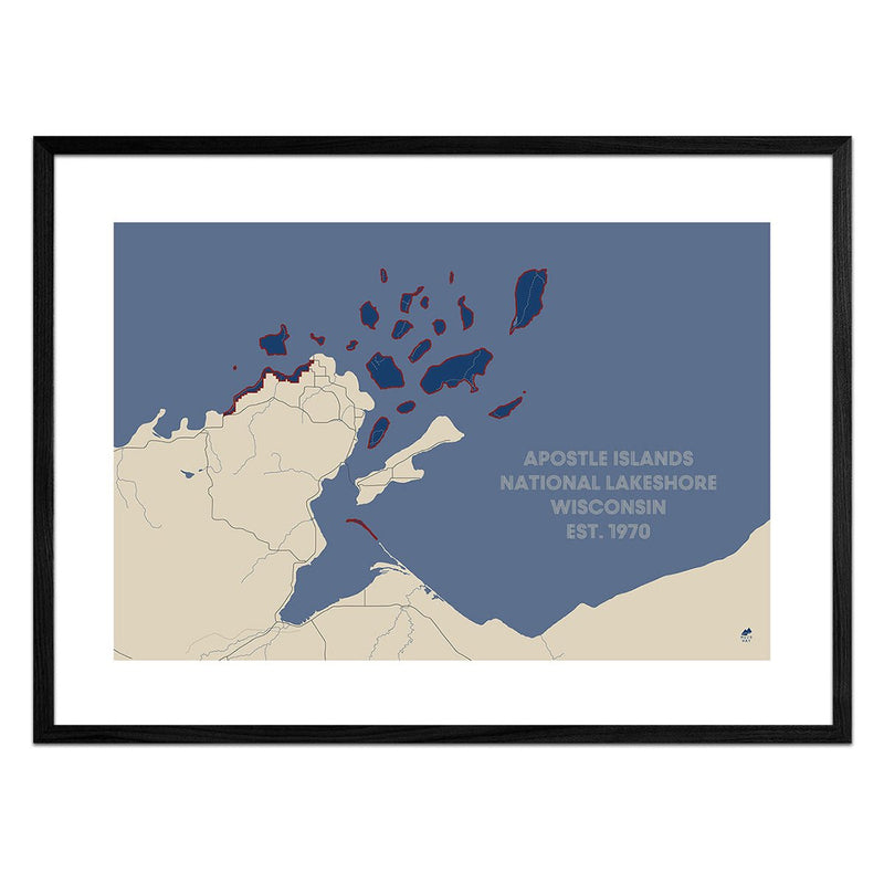 Apostle Islands National Lakeshore Map - Muir Way - National Park
