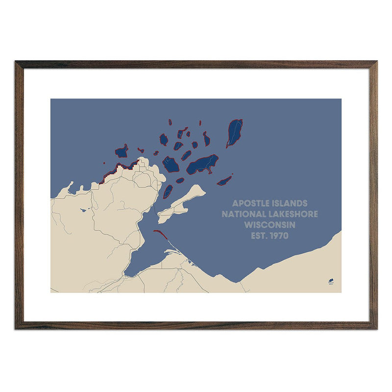 Apostle Islands National Lakeshore Map - Muir Way - National Park