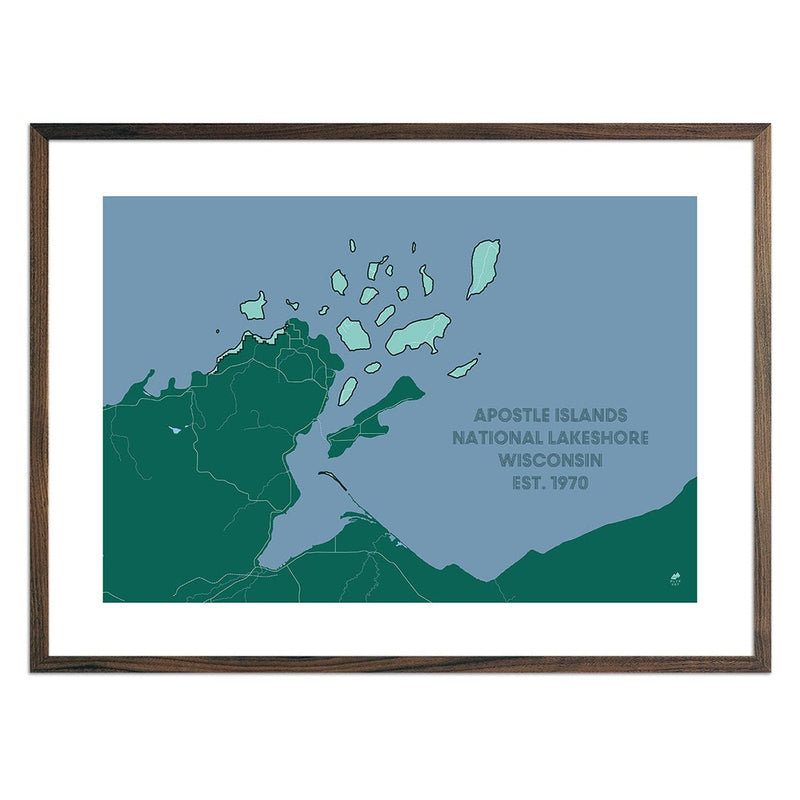Apostle Islands National Lakeshore Map - Muir Way - National Park