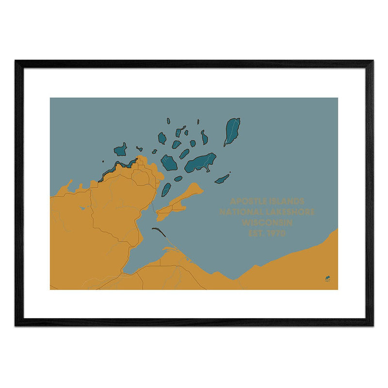 Apostle Islands National Lakeshore Map - Muir Way - National Park
