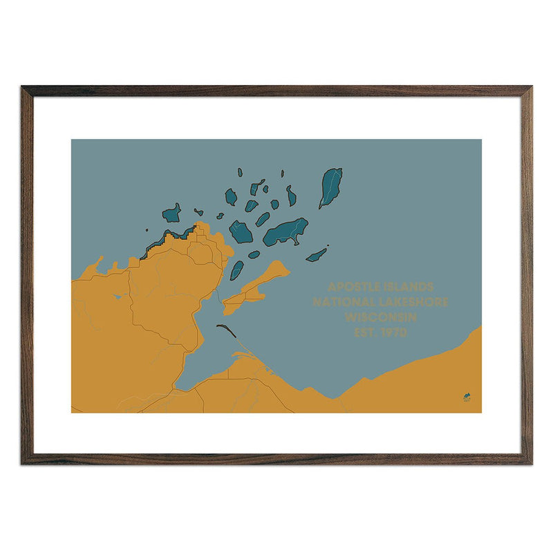 Apostle Islands National Lakeshore Map - Muir Way - National Park