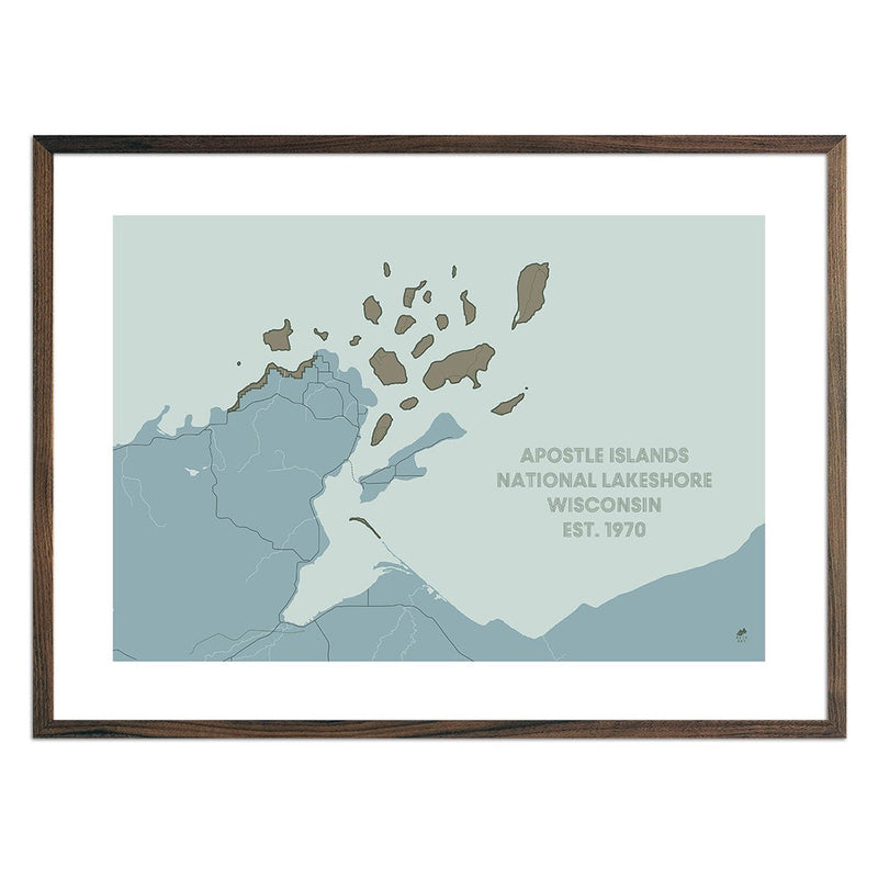 Apostle Islands National Lakeshore Map - Muir Way - National Park