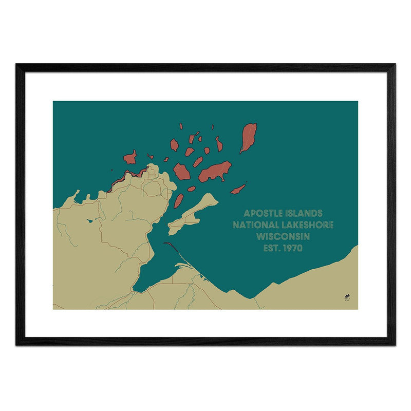 Apostle Islands National Lakeshore Map - Muir Way - National Park