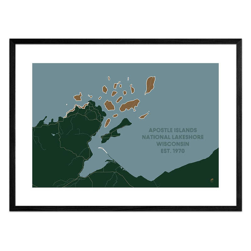 Apostle Islands National Lakeshore Map - Muir Way - National Park
