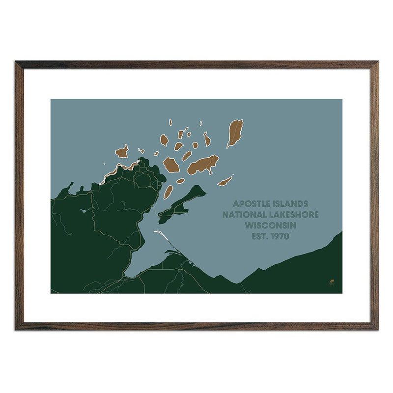 Apostle Islands National Lakeshore Map - Muir Way - National Park