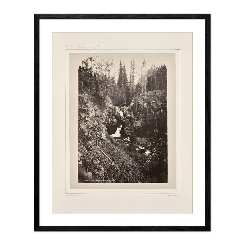 Arched Falls, Base of Mount Blackmore, Yellowstone 1873 - Muir Way - Photograph