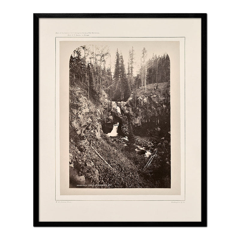 Arched Falls, Base of Mount Blackmore, Yellowstone 1873 - Muir Way - Photograph