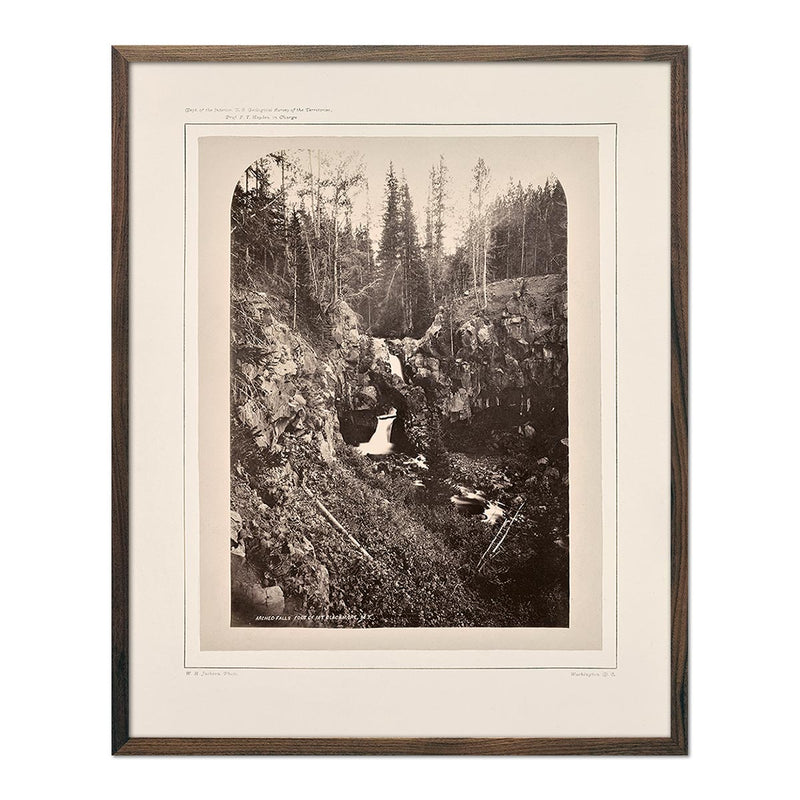 Arched Falls, Base of Mount Blackmore, Yellowstone 1873 - Muir Way - Photograph