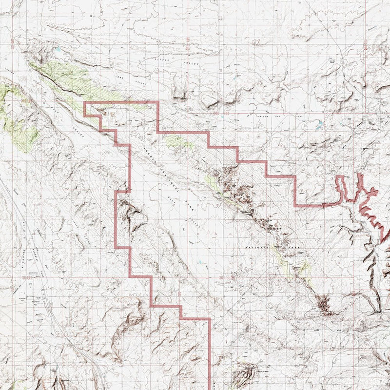 Arches Shaded Relief Map - Muir Way - Relief Series