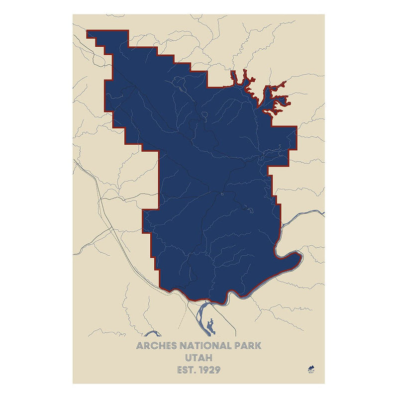 Arches National Park Map - Muir Way - National Park