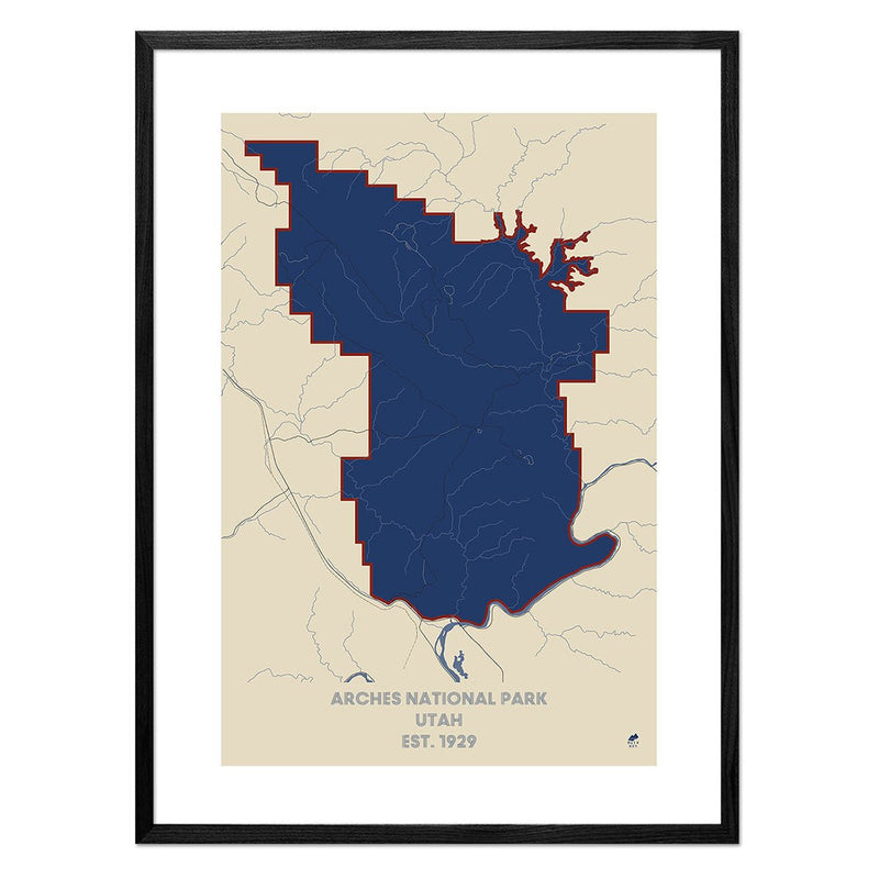 Arches National Park Map - Muir Way - National Park