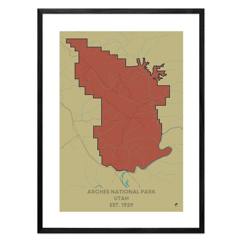 Arches National Park Map - Muir Way - National Park