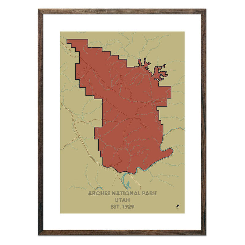 Arches National Park Map - Muir Way - National Park