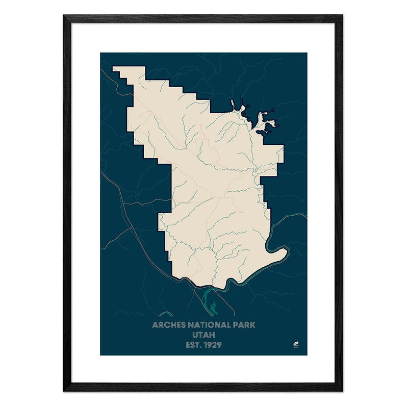 Arches National Park Map - Muir Way - National Park