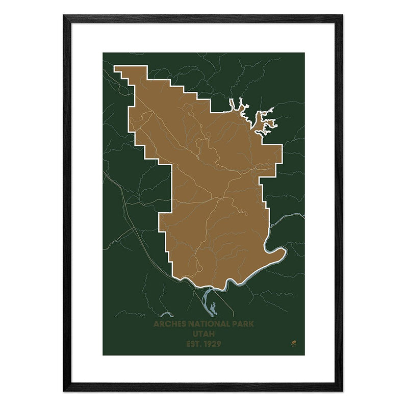 Arches National Park Map - Muir Way - National Park